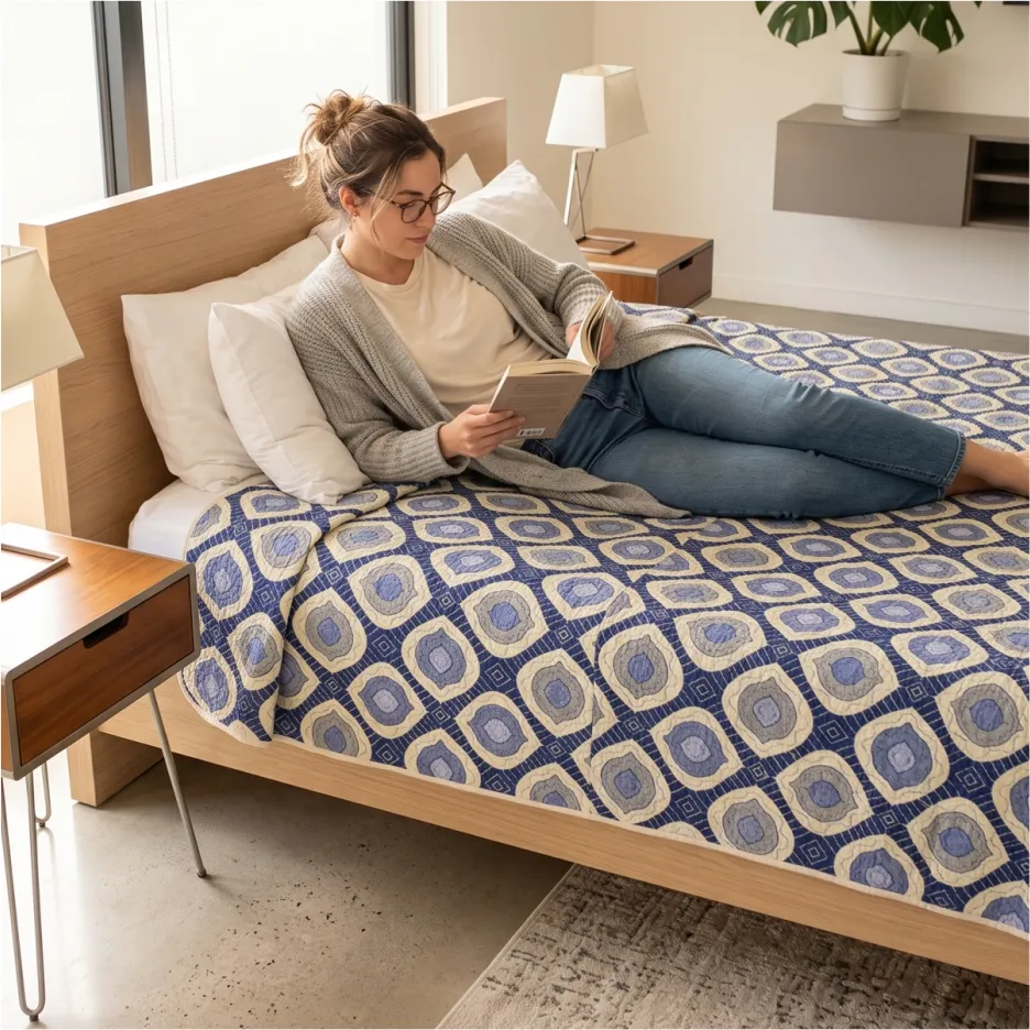 Elige colchas de cama de alto tráfico para tu negocio. Guía técnica de diseño textil y proveedores en México para hotelería y proyectos comerciales.